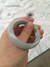 Load image into Gallery viewer, 50mm Certified Type A 100% Natural icy light green oval Jadeite Jade bangle N59-3920
