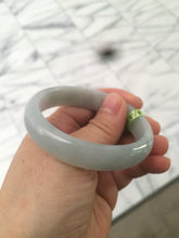 Load image into Gallery viewer, 50mm Certified Type A 100% Natural icy light green oval Jadeite Jade bangle N59-3920
