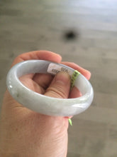 Load image into Gallery viewer, 50mm Certified Type A 100% Natural icy light green oval Jadeite Jade bangle N59-3920
