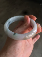 Load image into Gallery viewer, 54.5mm Certified Type A 100% Natural white/green/purple/yellow (FU LU SHOU) Jadeite Jade bangle AF63-9783
