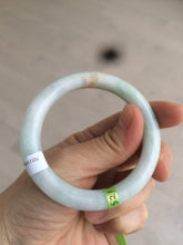 Load image into Gallery viewer, 52mm certified Type A 100% Natural green/orange/white round cut Jadeite Jade bangle R72-5679
