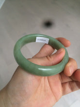 Load image into Gallery viewer, 55.5mm certified 100% Natural green/yellow nephrite Hetian Jade bangle HE17-8450

