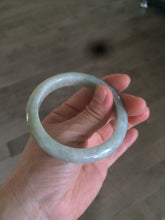 Load image into Gallery viewer, 54.4mm Certified Type A 100% Natural white/light green Jadeite Jade bangle AF61-9774
