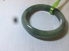 Load image into Gallery viewer, 57.5mm Certified Type A 100% Natural green/gray Jadeite Jade bangle Q22-8672
