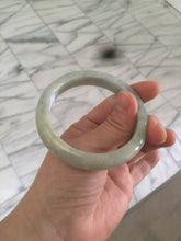 Load image into Gallery viewer, 54.4mm Certified Type A 100% Natural white/light green Jadeite Jade bangle AF61-9774
