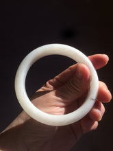 Load image into Gallery viewer, 59.7mm certified 100% Natural white/beige/brown nephrite Hetian Jade bangle HE51-7908 卖了
