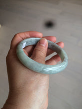 Load image into Gallery viewer, 58mm Certified Type A 100% Natural light green/gray Jadeite Jade bangle W76-4542
