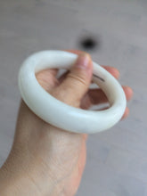 Load image into Gallery viewer, 59mm certified 100% Natural white/beige/brown nephrite Hetian Jade bangle he52-4244 卖了 Sold!
