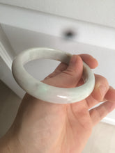 Load image into Gallery viewer, 57.5mm Certified 100% natural Type A light green/yellow/purple jadeite jade bangle N89-7531
