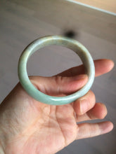 Load image into Gallery viewer, 50.5mm Certified Type A 100% Natural sunny green/purple oval Jadeite Jade bangle AT1-0683
