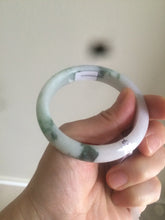Load image into Gallery viewer, 53.6mm certified 100% natural Type A sunny green purple white jadeite jade bangle AS21-4141

