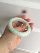 Load image into Gallery viewer, 52.5mm Certified Type A 100% Natural sunny green/white Jadeite Jade bangle R84-14548
