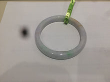 Load image into Gallery viewer, 55.5mm certified Type A 100% Natural sunny green/purple/white Jadeite Jade bangle KS84-0589 (Clearance)
