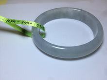 Load image into Gallery viewer, 50mm Certified Type A 100% Natural icy light green oval Jadeite Jade bangle N59-3920
