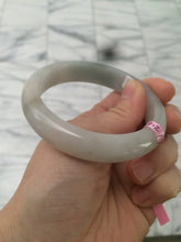 Load image into Gallery viewer, 56mm certified 100% natural Type green/white jadeite jade bangle A39-1623
