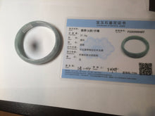 Load image into Gallery viewer, 51.5mm certified Type A 100% Natural green/purple/gray Jadeite Jade bangle C46-0457
