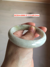 Load image into Gallery viewer, Sale! Certified type A 100% 55-61mm Natural green/white/purple Jadeite bangle group AG6
