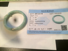 Load image into Gallery viewer, 56.6mm Certified Type A 100% Natural green Jadeite Jade bangle AS25-2481
