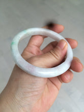 Load image into Gallery viewer, 57.9mm Certified Type A 100% Natural sunny green/purple/white Jadeite Jade bangle U87-0992
