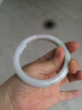 Load image into Gallery viewer, 57.9mm Certified Type A 100% Natural sunny green/purple/white Jadeite Jade bangle U87-0992
