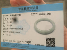 Load image into Gallery viewer, 57.7mm Type A 100% Natural green/white jadeite jade bangle Q30-5744
