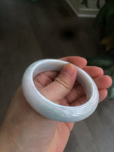 Load image into Gallery viewer, 53.5mm 100% natural Type A green/white jadeite jade bangle R76-5678
