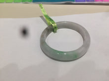 Load image into Gallery viewer, 51mm Certified Type A 100% Natural sunny green/black oval Jadeite Jade bangle AJ9-5097
