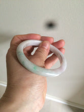 Load image into Gallery viewer, 57.9mm Certified Type A 100% Natural sunny green/purple/white Jadeite Jade bangle U87-0992

