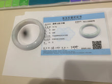 Load image into Gallery viewer, 53.5mm 100% natural Type A green/white jadeite jade bangle R76-5678
