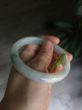 Load image into Gallery viewer, 56.4mm Type A 100% Natural light green  Jadeite Jade bangle Q32
