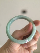 Load image into Gallery viewer, 56.6mm Certified Type A 100% Natural green Jadeite Jade bangle AS25-2481
