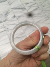 Load image into Gallery viewer, 56.4mm Type A 100% Natural light green  Jadeite Jade bangle Q32
