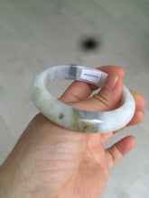 Load image into Gallery viewer, 53.5mm 100% natural Type A white/yellow/black jadeite jade bangle U83-3744
