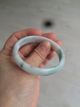 Load image into Gallery viewer, 52mm certified Type A 100% Natural green/white oval Jadeite Jade bangle AR70-4208
