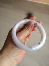 Load image into Gallery viewer, 59.4mm Certified type A 100% Natural light green/light purple/white Jadeite bangle J109-0514
