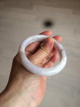 Load image into Gallery viewer, 56.5mm Certified type A 100% Natural light green/light purple/white Jadeite bangle J108-0529
