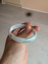 Load image into Gallery viewer, 52mm certified Type A 100% Natural green/white oval Jadeite Jade bangle AR70-4208
