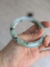 Load image into Gallery viewer, 54.5mm 100% natural certified green/purple jadeite jade bangle AM39-3535
