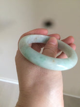 Load image into Gallery viewer, 56.7mm Certified Type A 100% Natural light green/brown Jadeite Jade bangle AC64-0160
