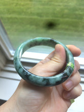 Load image into Gallery viewer, 57.7mm Certified Type A 100% Natural green Jadeite Jade bangle N74-9582
