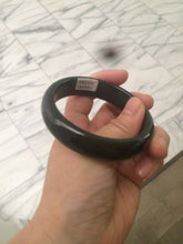 Load image into Gallery viewer, 56.9mm 100% Natural dark green/black nephrite Hetian Jade bangle A46-0983 卖了
