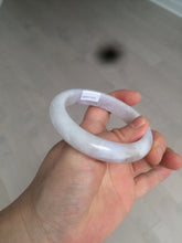 Load image into Gallery viewer, 56.5mm Certified type A 100% Natural light green/light purple/white Jadeite bangle J108-0529
