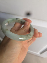 Load image into Gallery viewer, 54.5mm 100% natural certified green/purple jadeite jade bangle AM39-3535
