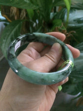 Load image into Gallery viewer, 57.7mm Certified Type A 100% Natural green Jadeite Jade bangle N74-9582
