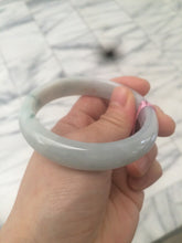 Load image into Gallery viewer, 56mm Type A 100% Natural green/white Jadeite Jade bangle Z15
