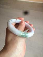Load image into Gallery viewer, 59.7mm certified 100% Natural green/purple/white/brown jadeite Jade bangle J107-0542
