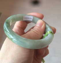 Load image into Gallery viewer, 54mm Certified Type A 100% Natural light green/dark green jadeite jade bangle AJ15-2014
