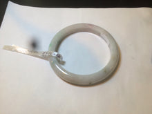 Load image into Gallery viewer, 57.9mm Certified Type A 100% Natural sunny green/purple/white Jadeite Jade bangle U87-0992
