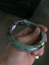 Load image into Gallery viewer, 57.7mm Certified Type A 100% Natural green Jadeite Jade bangle N74-9582
