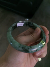 Load image into Gallery viewer, 57.7mm Certified Type A 100% Natural green Jadeite Jade bangle N74-9582
